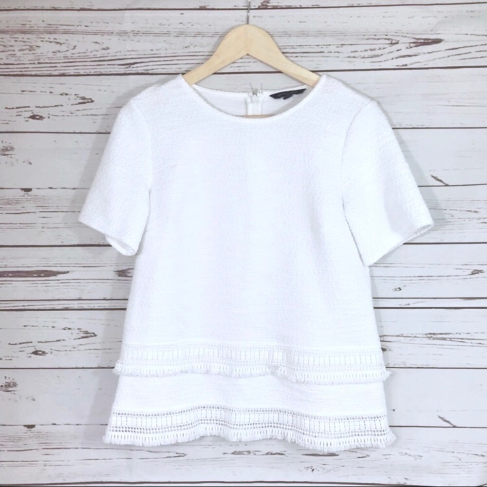 Banana Republic Peplum Top With Tassels